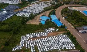 تصاویری عجیب از دپوی محصولات ایران‌خودروی بابل