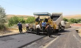 ۵۵۰ هزار متر مربع از معابر روستایی قوچان آسفالت شد