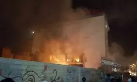 انفجار یک فروشگاه بزرگ در شیراز + فیلم