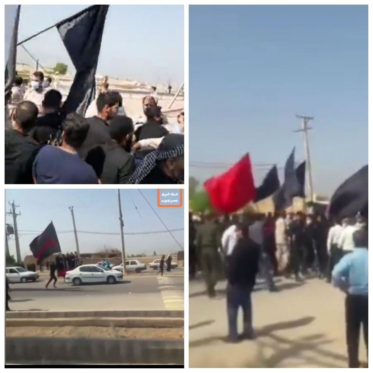 تجمع زوار اربعین در مرز شلمچه در ایام کرونا و درگیری با نیروی انتظامی/ ویدئو