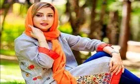 شبنم قلیخانی با بدلکارش در پشت صحنه فیلم جدیدش/ ویدئو