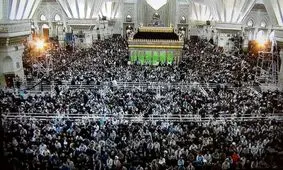 کدام مسئولان پای سخنان رهبری در مراسم ارتحال امام نشستند؟