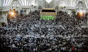 کدام مسئولان پای سخنان رهبری در مراسم ارتحال امام نشستند؟