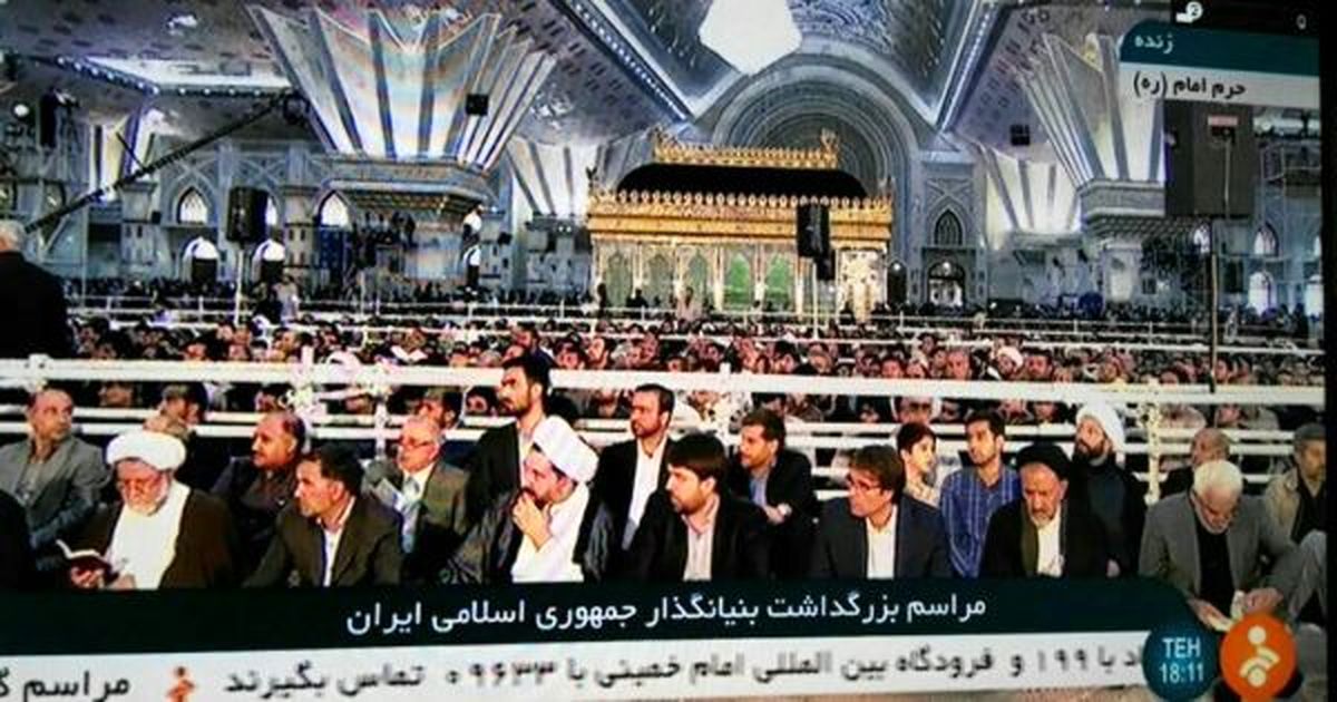 غایبان امروز مراسم سالگرد امام خمینی چه کسانی بودند؟
