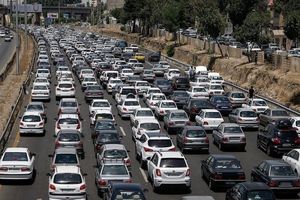 ترافیک سنگین در محور آمل به سمت تهران؛ جاده هراز یک طرفه شد