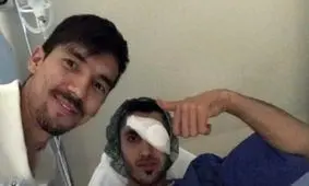 تصویری از ملی‌پوش والیبال در بیمارستان