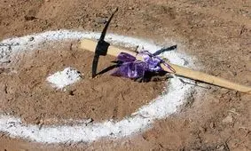 کلنگ احداث هنرستان شش کلاسه در درمیان به زمین زده شد