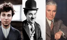 جمعیتی که برای دیدن چهره واقعی چاپلین جمع شده اند / عکس