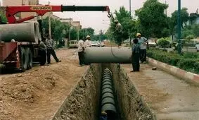 سرمایه گذاری احداث شبکۀ فاضلاب شهرستانهای مبارکه و لنجان مصداق بارز کار جهادی است