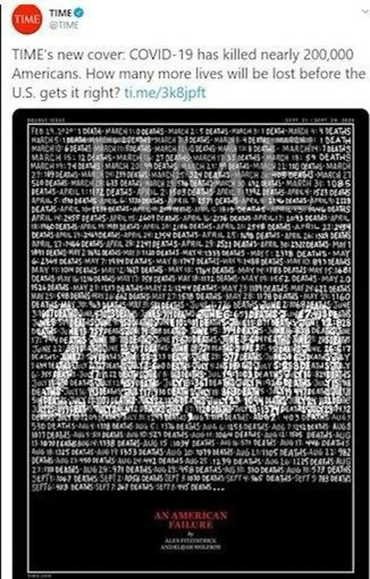 تایم: «یک شکست آمریکایی»