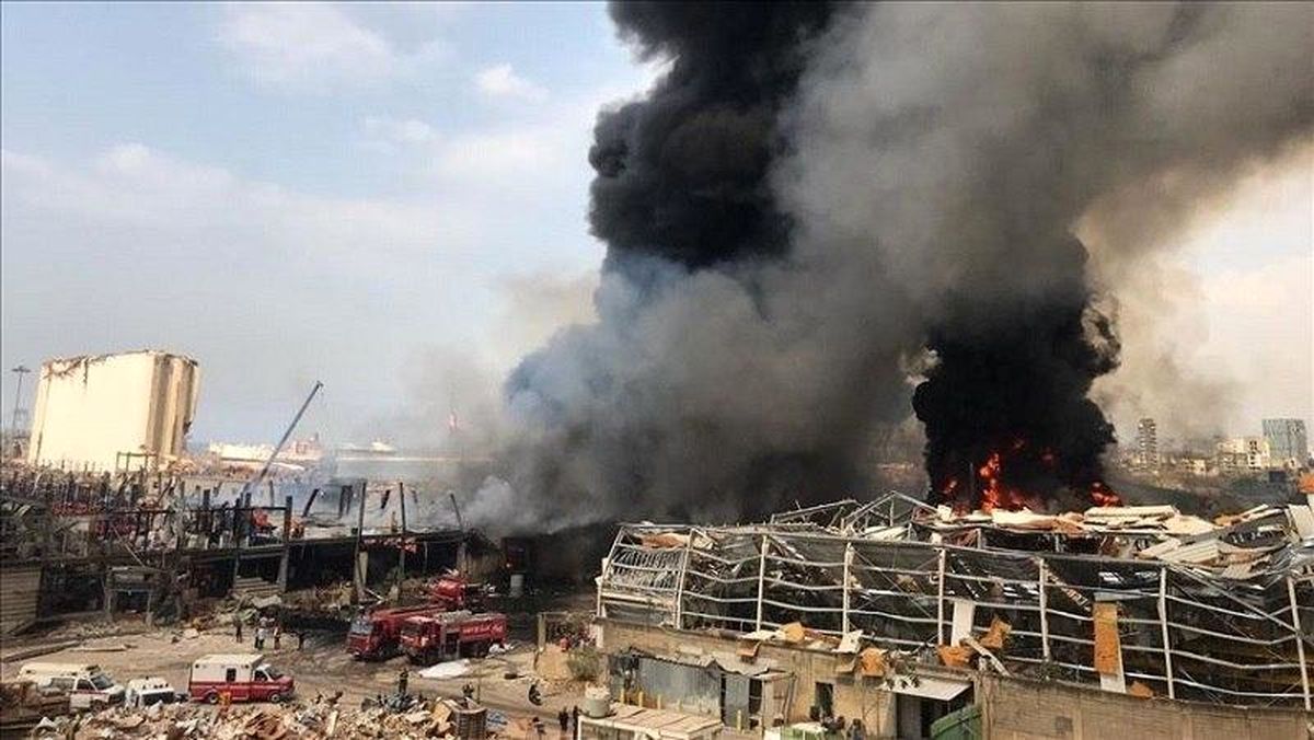 احتمال عمدی بودن آتش سوزی امروز در بیروت
