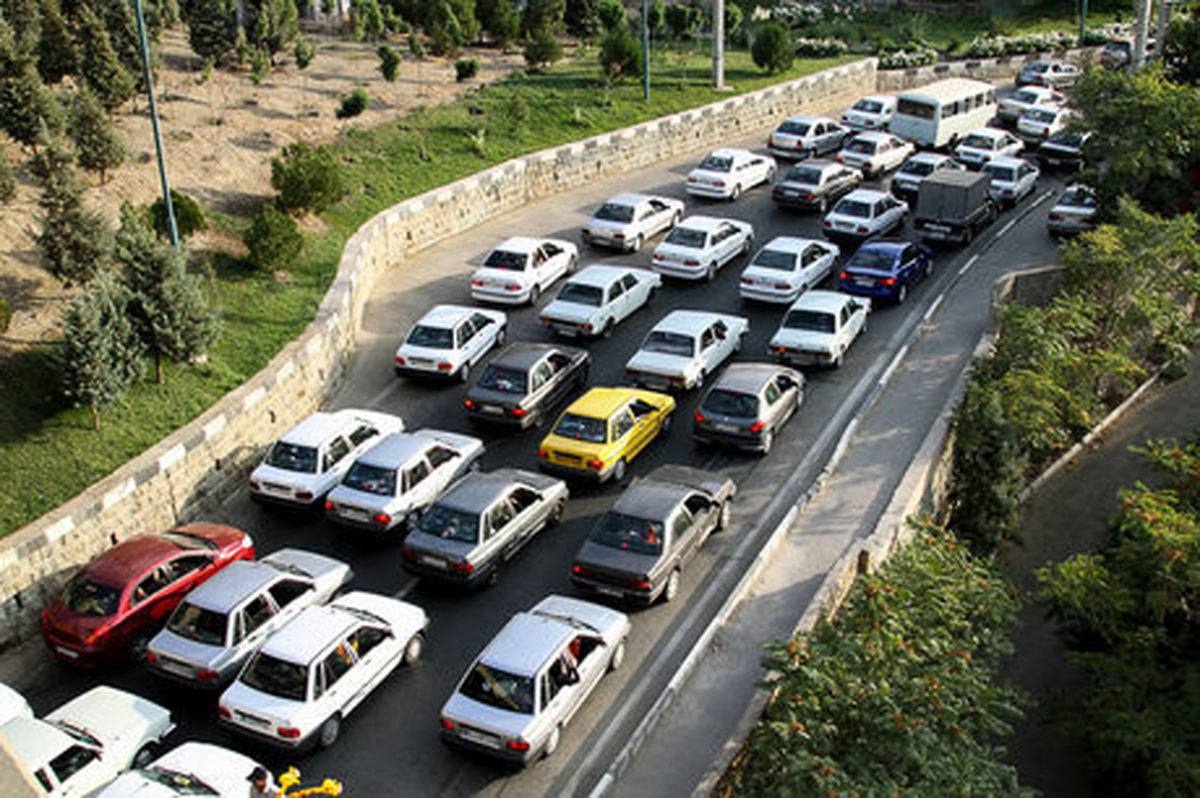 ترافیک سنگین در محور کرج-چالوس