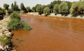 علت تغییر رنگ زاینده رود مشخص شد