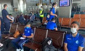 تست کرونای استقلالی‌ها در فرودگاه/ شیخ در راه قطر