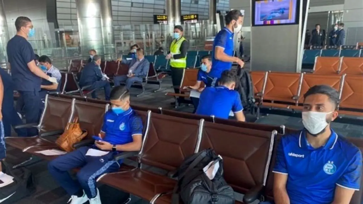 تست کرونای استقلالی‌ها در فرودگاه/ شیخ در راه قطر