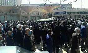 پیکر آیت الله صانعی در قم تشییع و به خاک سپرده شد