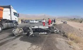 تصادف مرگبار در محور کرمان - ماهان/ ۷ نفر کشته و ۴ نفر مصدوم شدند