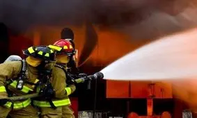 حریق انباری منزل مسکونی و نجات دو کودک در قزوین