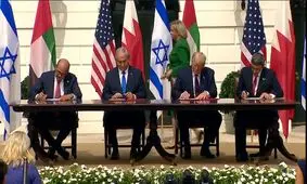 توافق صلح ابراهیم، سند خیانت به فلسطین/ ترامپ وعده آزادی عبادت مسلمانان در مسجد الاقصی داد/ ویدئو