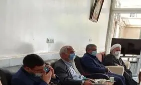 تصاویری از دیدار فرزند آیت‌الله هاشمی رفسنجانی با فرزندان آیت‌الله صانعی