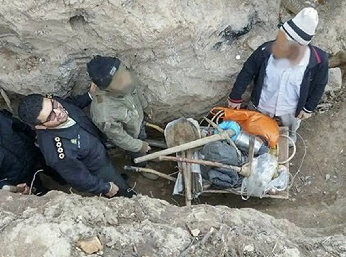 باند حرفه‌ای حفاران غیرمجاز در ملایر متلاشی شد