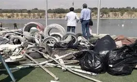 دریاچه آزادی پاکسازی شد