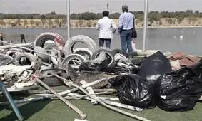 دریاچه آزادی پاکسازی شد