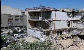 نجات تنها زن از زیر آوار ساختمان گیشا