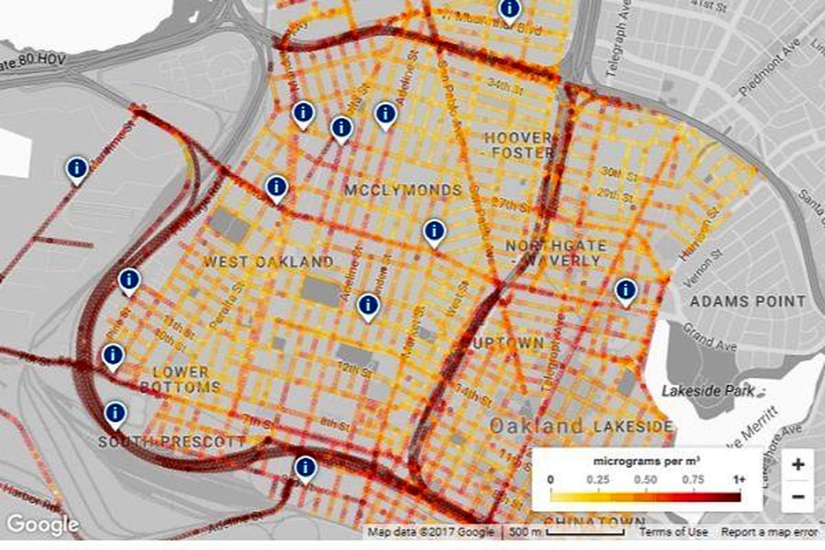 گوگل نقشه آلودگی هوای خیابان را منتشر می‌کند