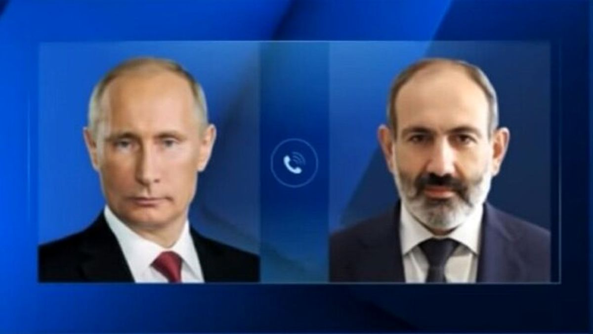 تماس تلفنی پوتین با نخست‌وزیر ارمنستان