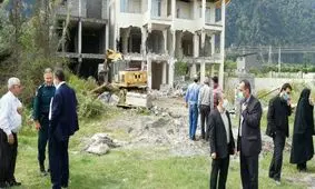 انهدام ویلاهای لاکچری در نوشهر/ عکس