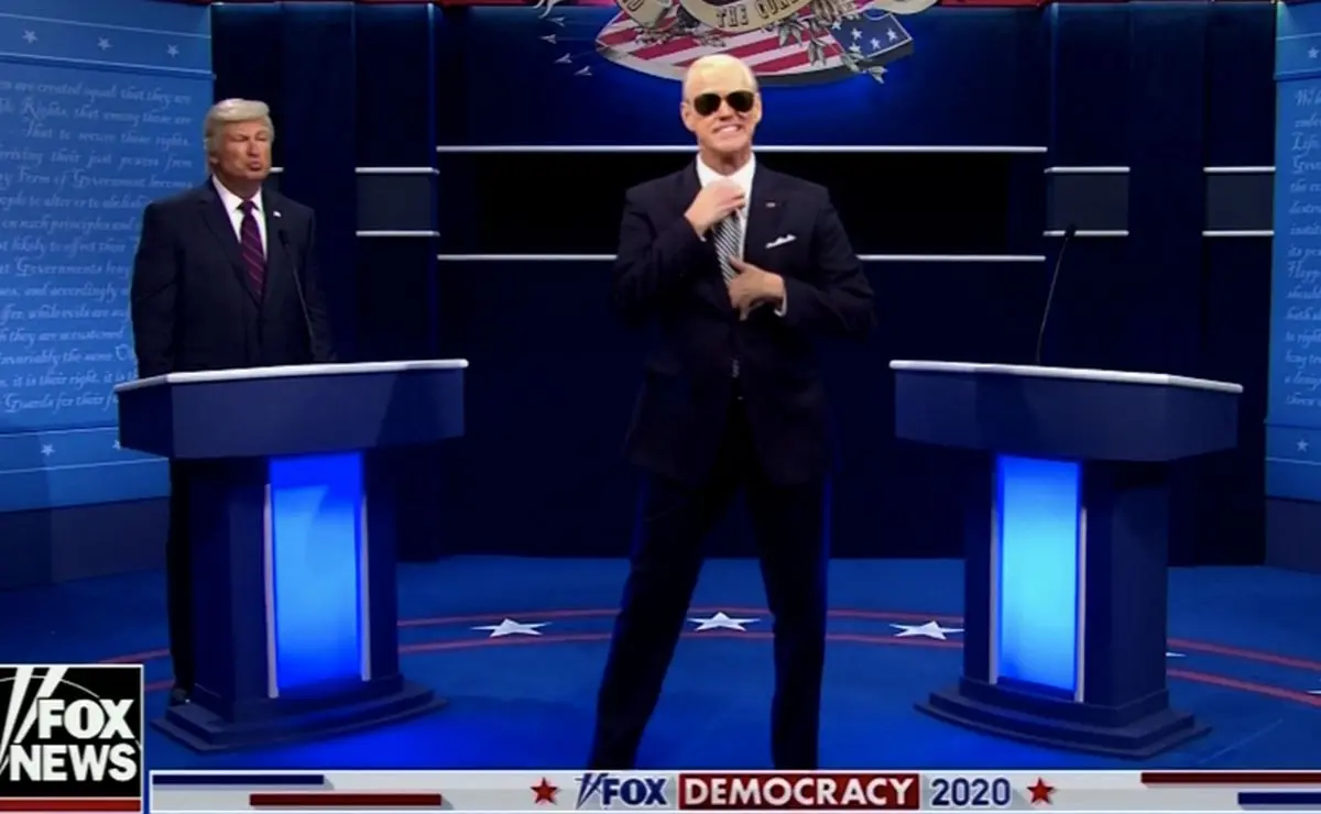 حضور «جیم کری» در مناظره با ترامپ در نقش «جو بایدن»