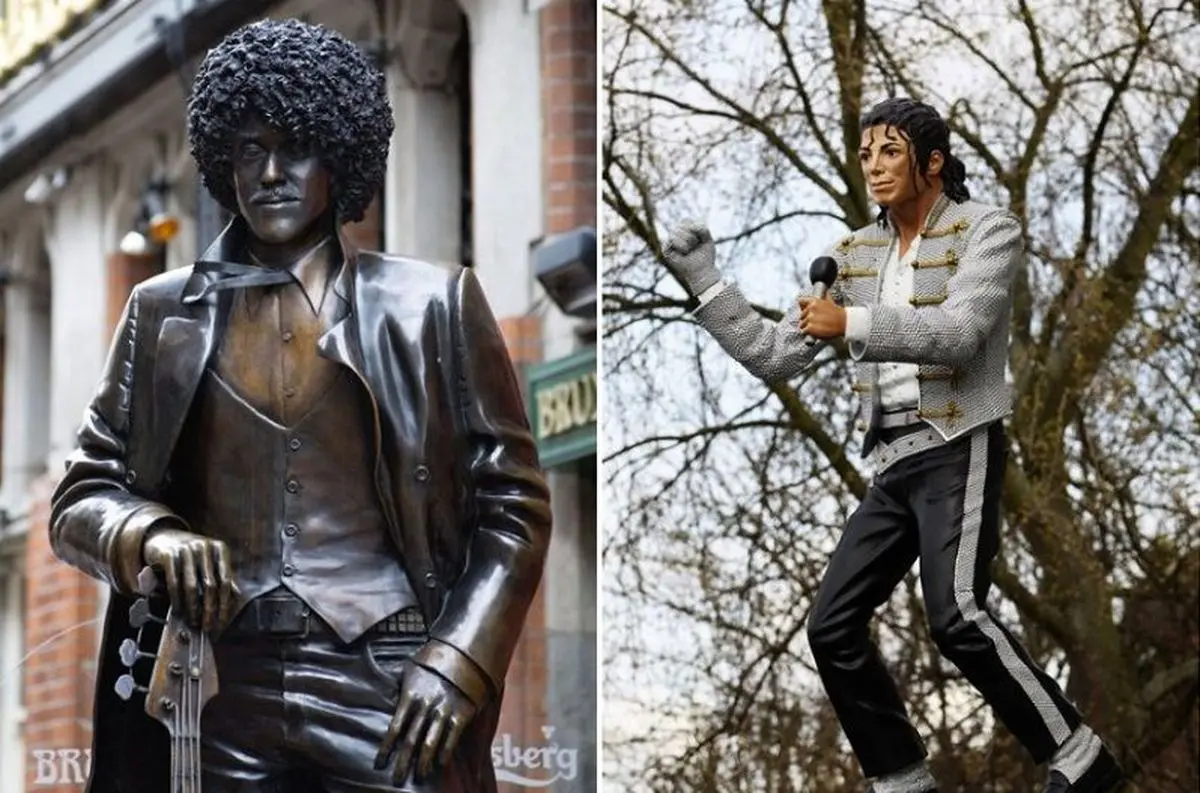 مجسمه‌های زشت و عجیب و غریب ستاره‌ها/ از مایکل جکسون تا رونالدو