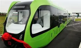 از اولین قطار بدون ریل در جهان رونمایی شد+ تصاویر