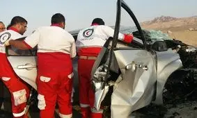 تصادف مرگبار پژو با وانت حامل سوخت / ١١ نفر جان باختند