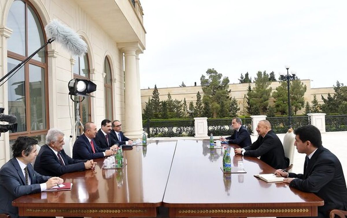 وزیر خارجه ترکیه در باکو قول ادامه حمایت از جمهوری آذربایجان را داد