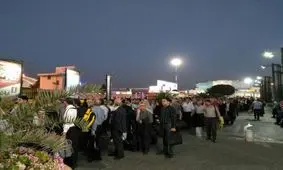 صف طولانی در ایستگاه بازرسی مسافران فرودگاه مهرآباد