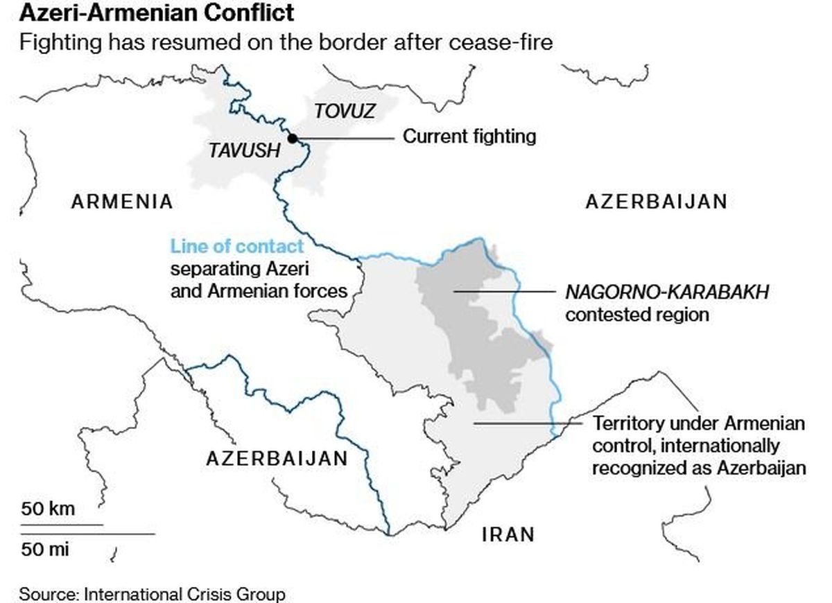 آتش‌بس جدید میان آذربایجان و ارمنستان دوام نیاورد