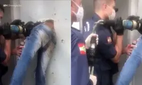 روش عجیب و خنده‌دار یک دزد برای فرار از زندان/ ویدئو