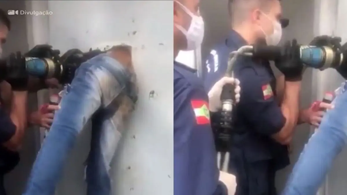 روش عجیب و خنده‌دار یک دزد برای فرار از زندان/ ویدئو