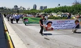 تجمع کسبه پلاسکو مقابل بنیاد مستضعفان