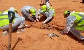 کشف ۵ گور جمعی جدید در "ترهونه" واقع در جنوب پایتخت لیبی