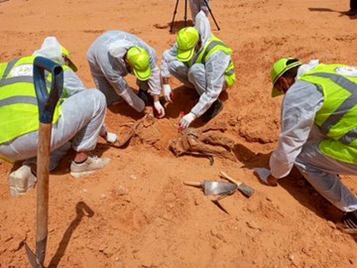 کشف ۵ گور جمعی جدید در "ترهونه" واقع در جنوب پایتخت لیبی