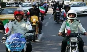 مانور موتورهای قانون‌مند در ساری/ تصاویر