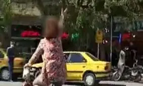 زن دوچرخه‌سوار نجف آبادی دستگیر شد