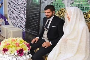 عقد زوج مسلمان لبنانی و اوکراینی در حرم حضرت عبدالعظیم