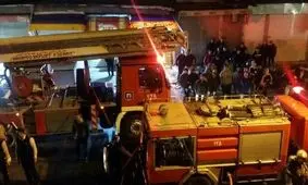یک انبار کالا در تهران آتش گرفت