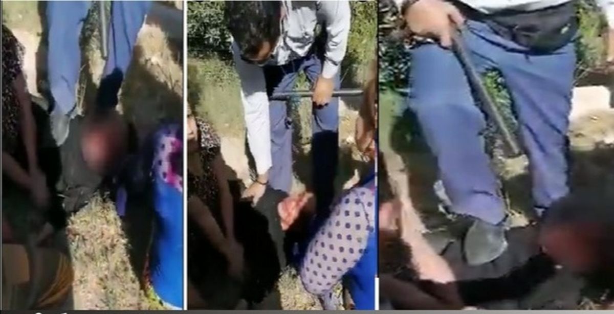 تصاویری از بازداشت مأمور حراست پالایشگاه آبادان در ماجرای ضرب‌وشتم یک زن جوان