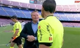 کومان پس از ال‌کلاسیکو به داور مسابقه چه گفت؟