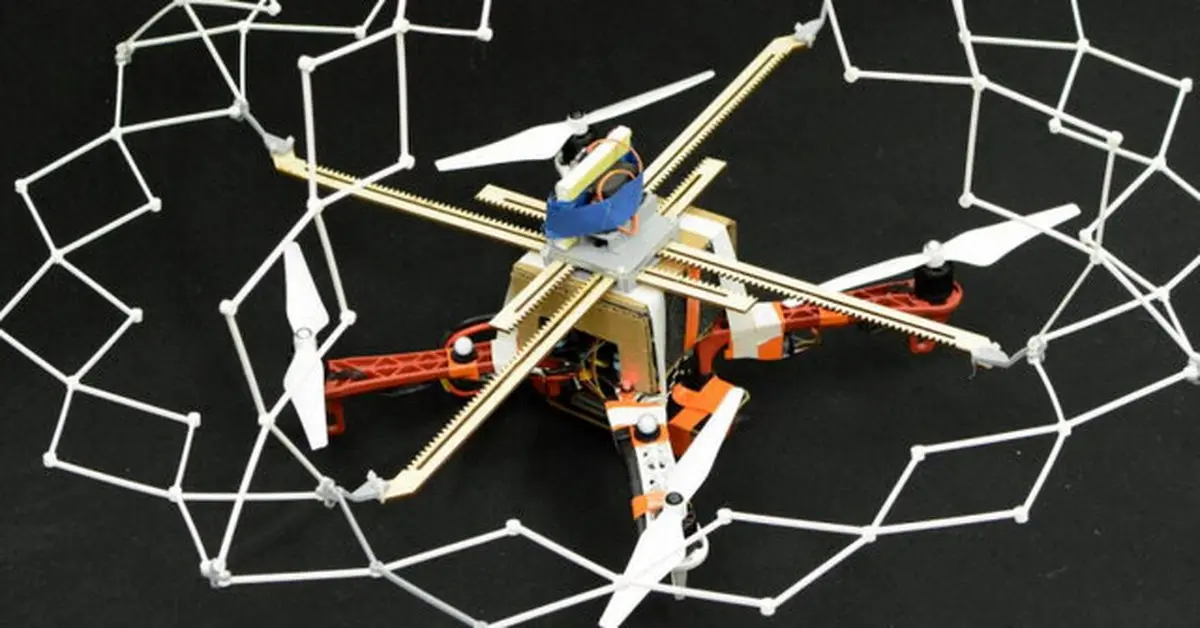 تقلید یک پهپاد از بادکنک ماهی برای پرواز ایمنر